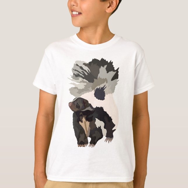 T-shirt S est pour Skunk (Devant)