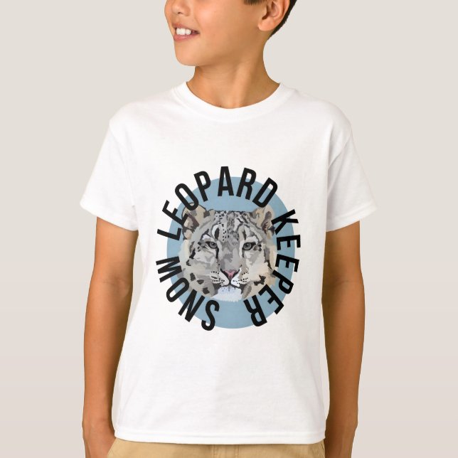 T-shirt S est pour Snow Leopard (Devant)
