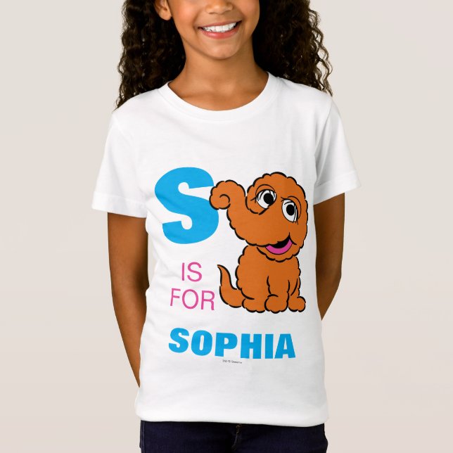 T-Shirt S est pour Snuffleupagus | Ajouter Votre Nom (Devant)