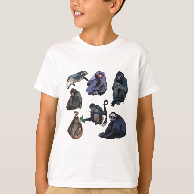 T-shirt S est pour Spider Monkey (Devant)