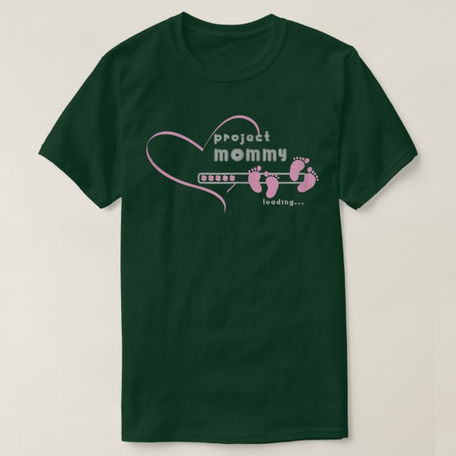 T-shirt s Mommy loading 2022 pour la grossesse faire-part  (Design devant)
