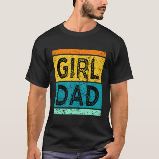 T-shirt S Papa Avec Filles Hashtag Pour
