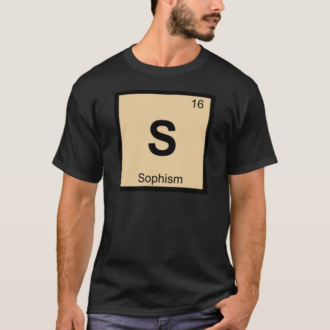 T-shirt S - Philosophie Sophisme Chimie Tableau périodique (Devant)