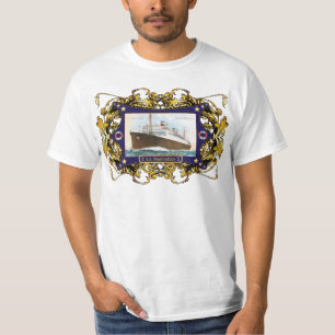 T-shirt S.S. Bateau vintage de paquebot de Manhattan