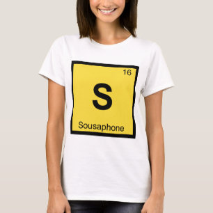 T-shirt S - Sousaphone Chimie Tableau Périodique Musique