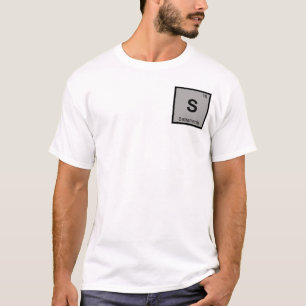 T-shirt S - Tableau périodique de chimie de la ville de Sa