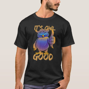 T-shirt Sa Chouette Bon - Drôle Oiseau Pun, Mignonne Pouce