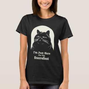 T-shirt Sa fête des ronflements Chat ennuyé Coworker drôle