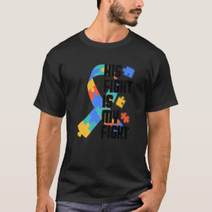 T-shirt Sa Lutte Est Ma Lutte Autisme Puzzle Autistique