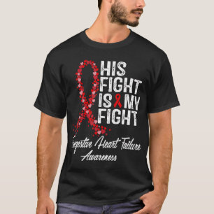 T-shirt Sa Lutte Est Ma Lutte Congestive Défaillance Cardi