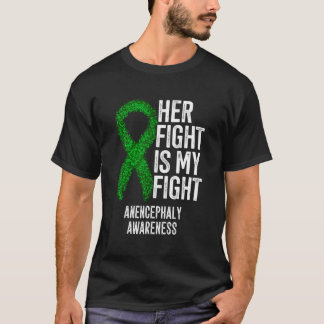 T-shirt Sa Lutte Est Ma Lutte Contre L'Anencéphalie