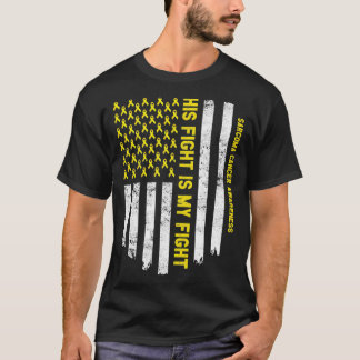 T-shirt Sa Lutte Est Ma Lutte Contre Le Cancer Du Sarcome 