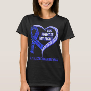 T-shirt Sa Lutte Est Ma Lutte Contre Le Cancer Rectal