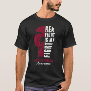 T-shirt Sa Lutte Est Ma Lutte Contre Le Myélome Multiple S