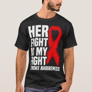 T-shirt Sa Lutte Est Ma Lutte Contre Le Ruban Rouge Sensib