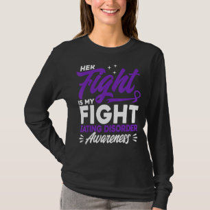 T-shirt Sa Lutte Est Ma Lutte Mangent Désordre Sensibilisa