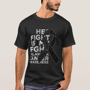 T-shirt Sa lutte est ma lutte Sensibilisation au mélanome 