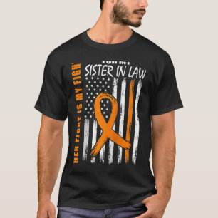 T-shirt Sa Lutte Est Ma Soeur De Lutte Contre La Leucémie 