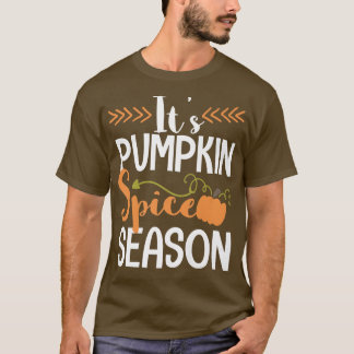T-shirt Sa saison d'épices citrouille mignonne automne