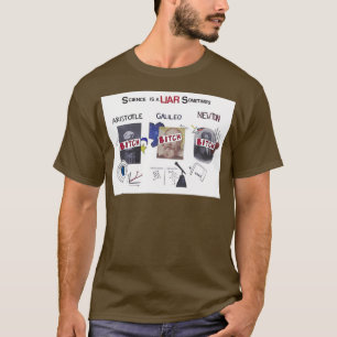 T-shirt sa science toujours ensoleillée est un menteur