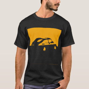 T-shirt Saab 900, 1990 - Jaune sur charbon