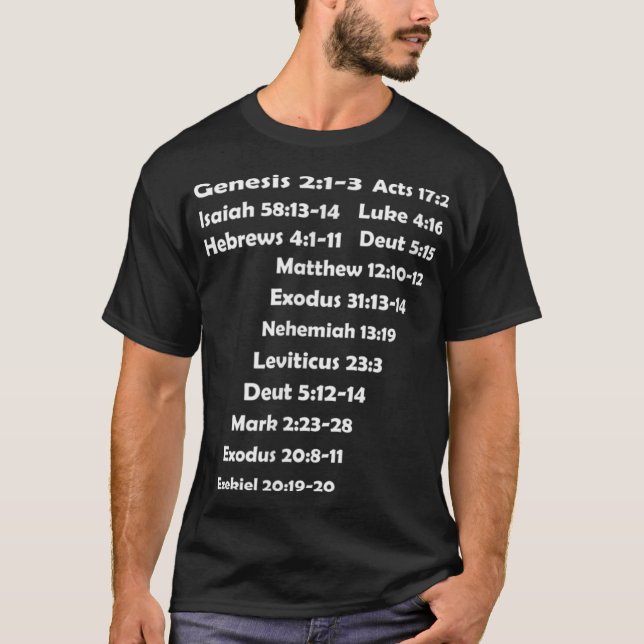 T-shirt Sabbat adventiste du septième jour SDA 7 (Devant)
