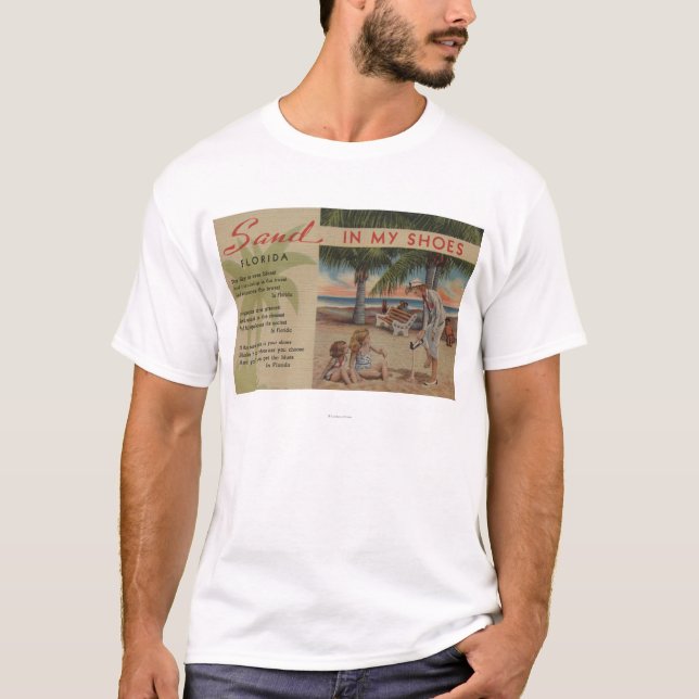 T-shirt Sable en mes chaussures et Floride PoemFlorida (Devant)