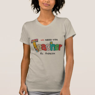 T-shirt Sable Nous avons besoin de vous enseigner personna