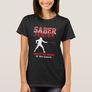 T-shirt Sabre Fencer - Entraînement Entraîneur Combat Spor
