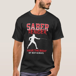 T-shirt Sabre Fencer - Entraînement Entraîneur Combat Spor