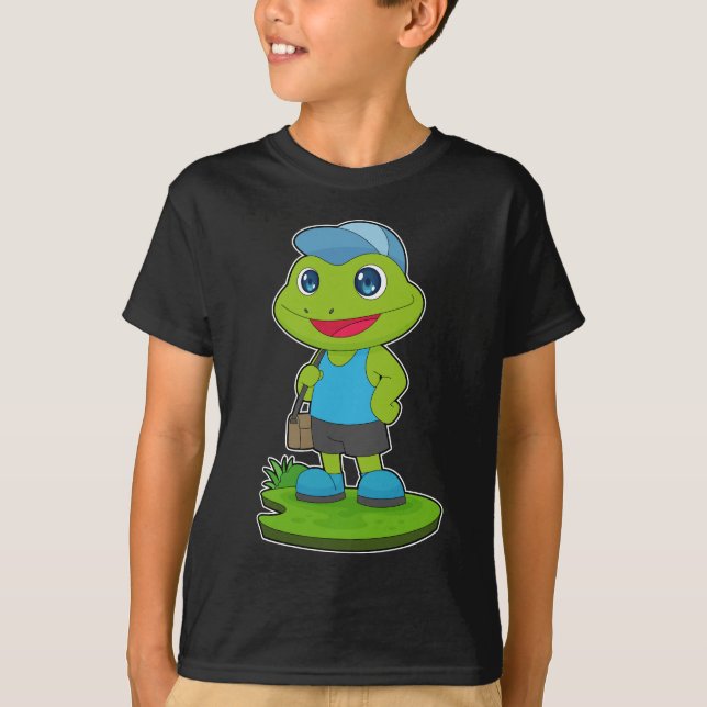 T-shirt Sac à billes de randonneurs de grenouilles (Devant)