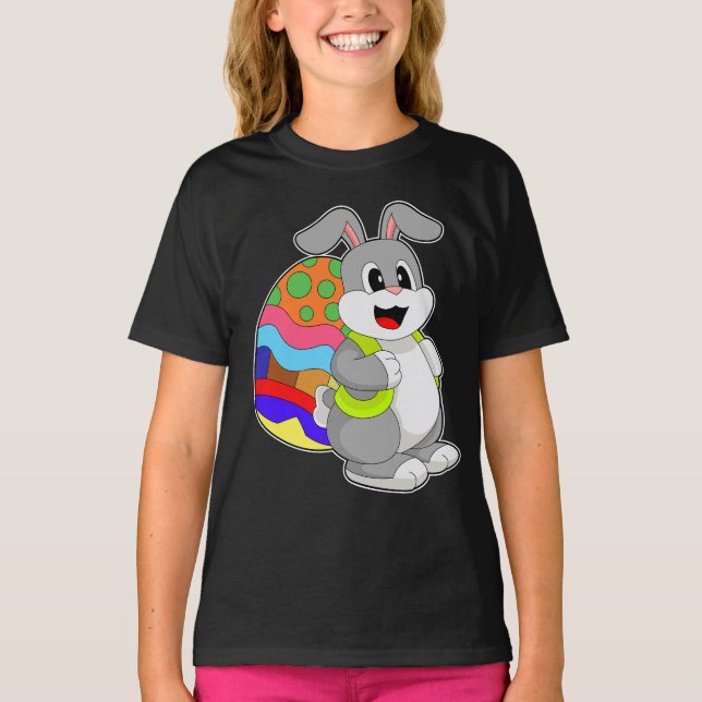 T-shirt Sac à dos d'oeuf de Pâques de Rabat (Devant)