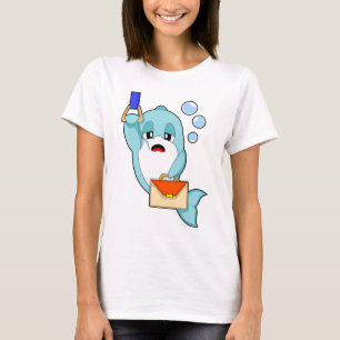 T-shirt Sac à main secrétaire dauphin bureau