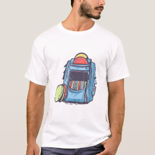 T-shirt Sac De Golf Sur Disque Cute Avec Disques