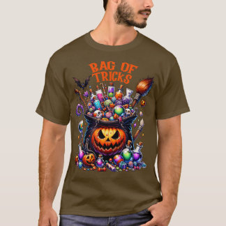 T-shirt Sac De Tricks Est Halloween Saison Personnes
