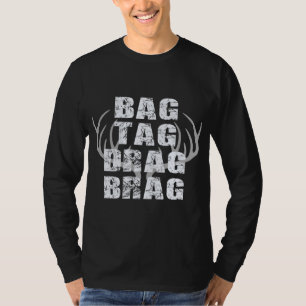 T-shirt sac étiquette trainer brag cerf chasseur bucks cer