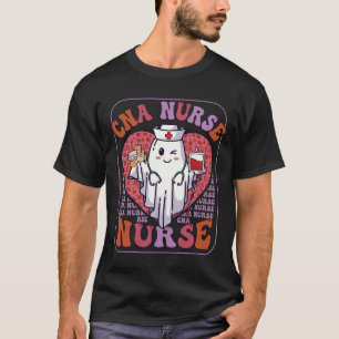 T-shirt Sac infirmière Cna Halloween fantôme stéthoscope s