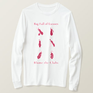 T-shirt Sac plein d'examens amusant Golf Lover cadeau