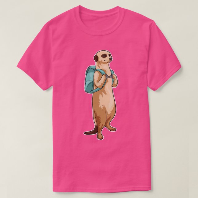 T-shirt Sac scolaire de Meerkat (Design devant)