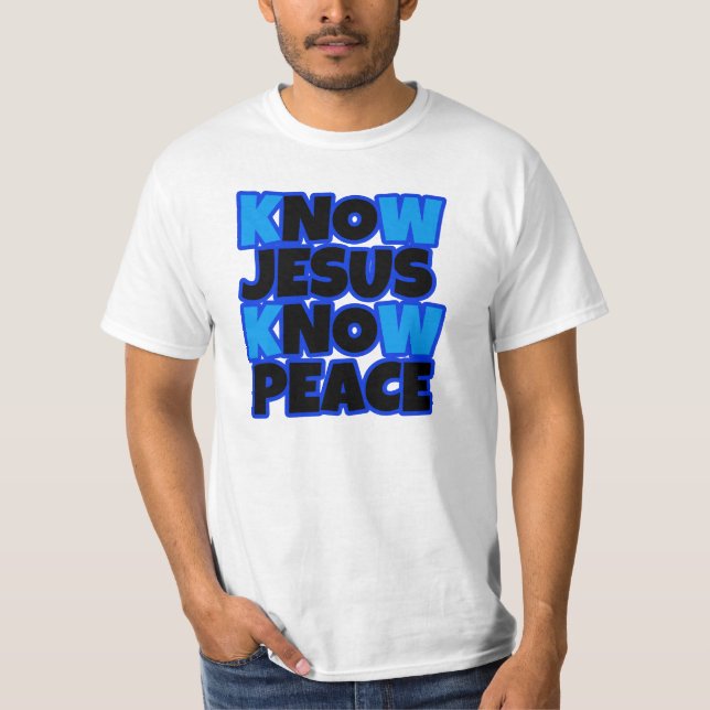 T-shirt Sachez que Jésus connaissent la chemise des hommes (Devant)