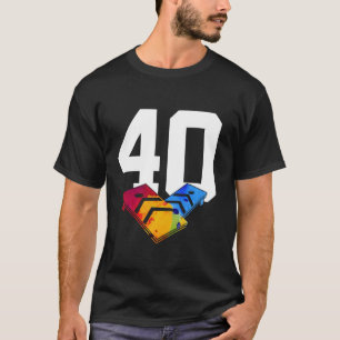T-SHIRT SACK TOSS NUMÉRO 40 ANS CORNHOLE 40E ANNIVERSAIRE