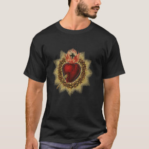 T-shirt Sacré Coeur dans la couronne d'épines
