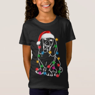 T-Shirt Sacre de Noël avec lumières Santa Hat XMAS