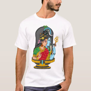 T-Shirt Sacré Shiva Parvati – Amour Divin & Cosmi