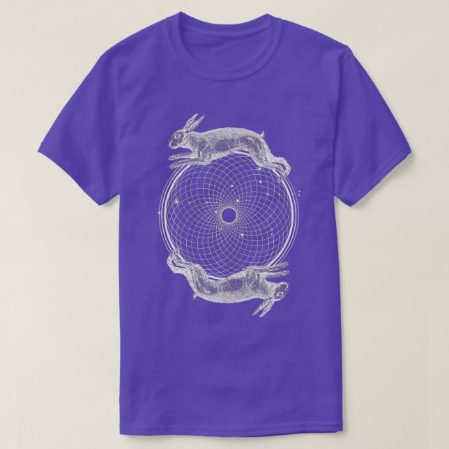 T-shirt Sacred Geometry  - Torus Rabbits  (Design devant)
