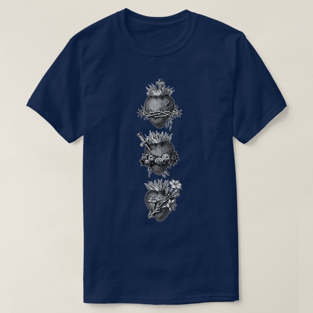 T-shirt Sacred Hearts of the Holy Family (Design devant)