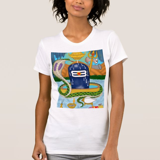 T-shirt Sacred Shivlingam – Divine Mahadev Spiritual T-Shi (Devant)