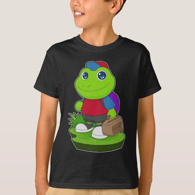T-shirt Sacs de randonneurs de grenouilles (Devant)
