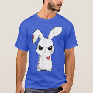 T-shirt Sad Broken Cute Emo Bunny, Goth Déplaisant Happy E