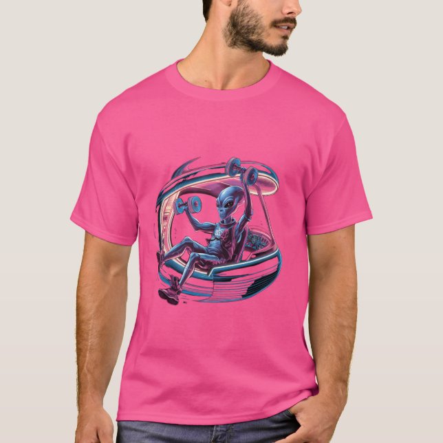 T-shirt S'adapter à zéro Gravité Funny Alien enlèvement tr (Devant)